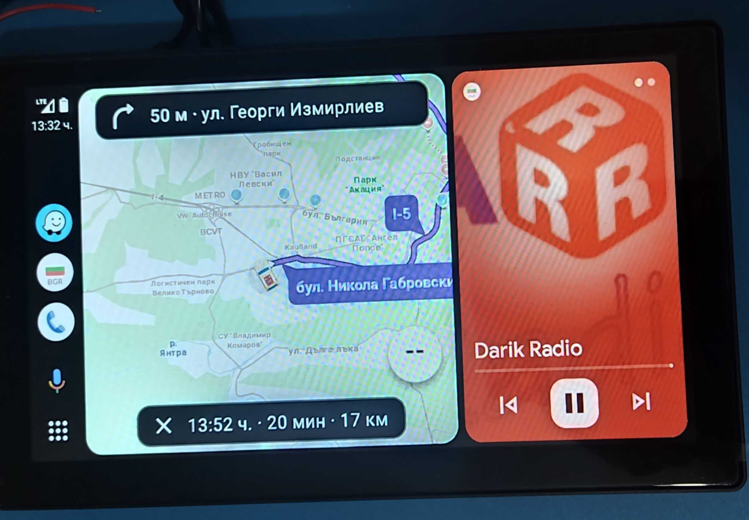 9" мултимедия, монтаж на СТОЙКА, задна камера, навигация, AndroidAuto