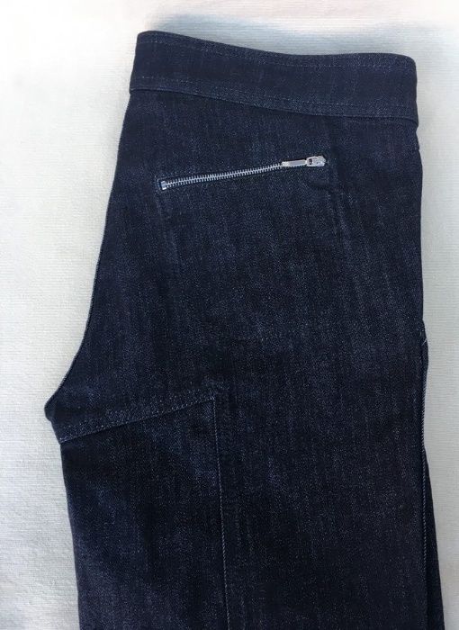 ALEXANDER MCQUEEN Superbi Pantaloni Denim Jeans Conici Navy Original