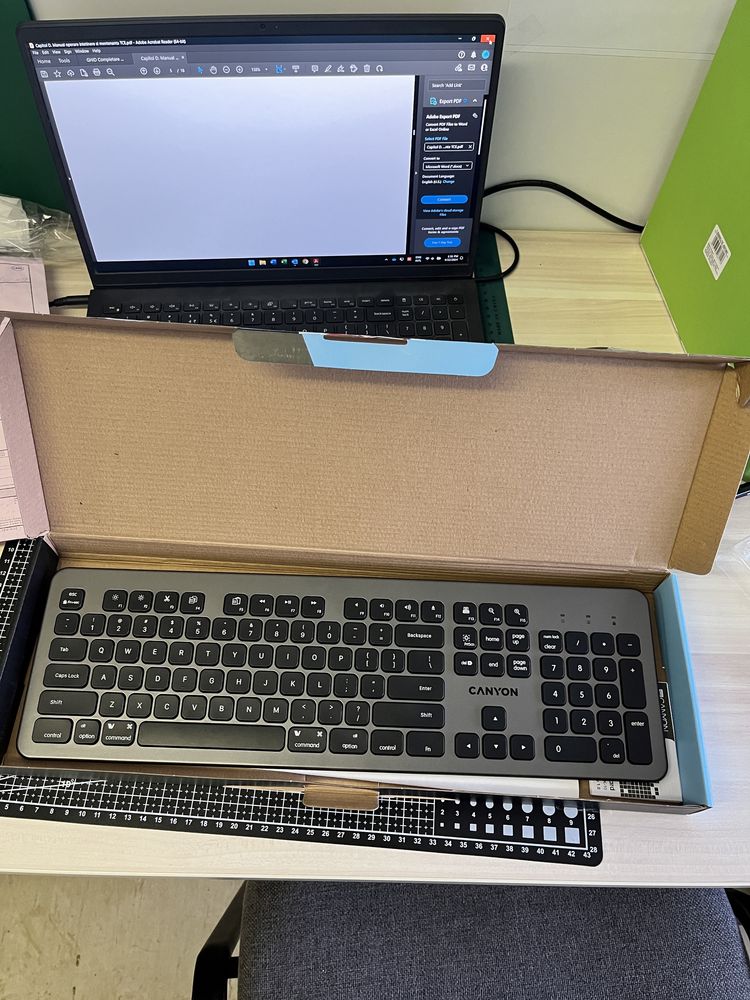 Tastatura CANYON BK-10 ULTRA-SLIM Wireless Keyboard