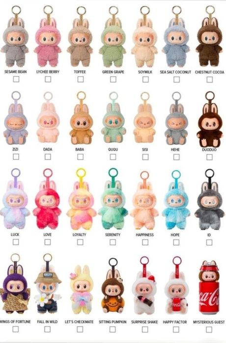Labubu Оригинальная Мягкая Игрушка. Лабубу коллекционные брелок