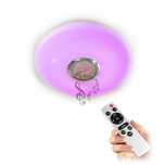 Plafoniera LED cu lumina RGB difuzor muzica incorporat si telecomanda