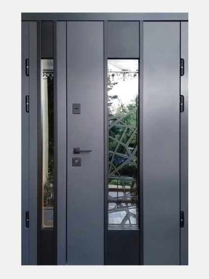 Usa metalica apartament - modern decor