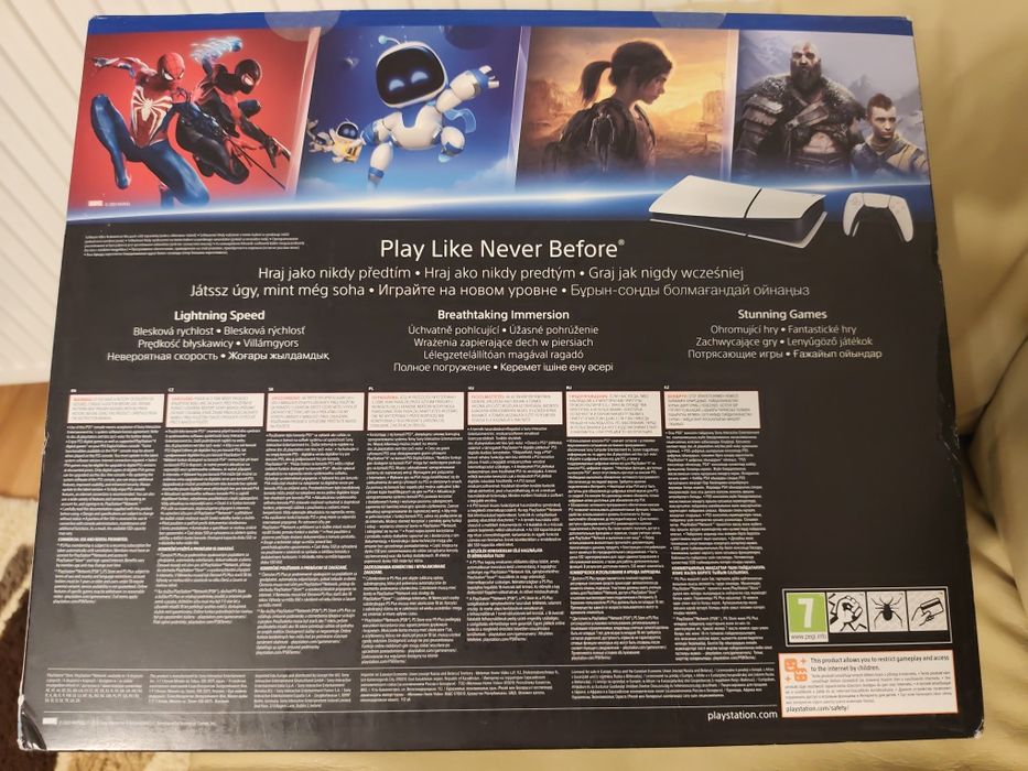 PS 5.  825 gb nou 1 controler