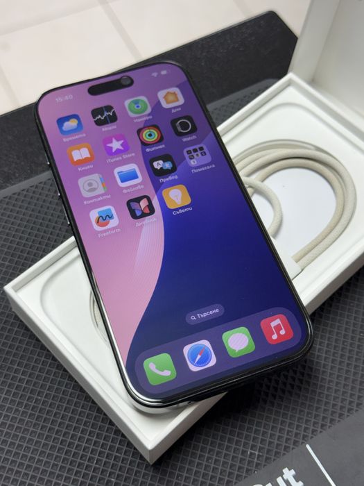 Apple iPhone 16 Pro,Black Titanium,128GB *КатоНов*93%Battery*Гаранция*