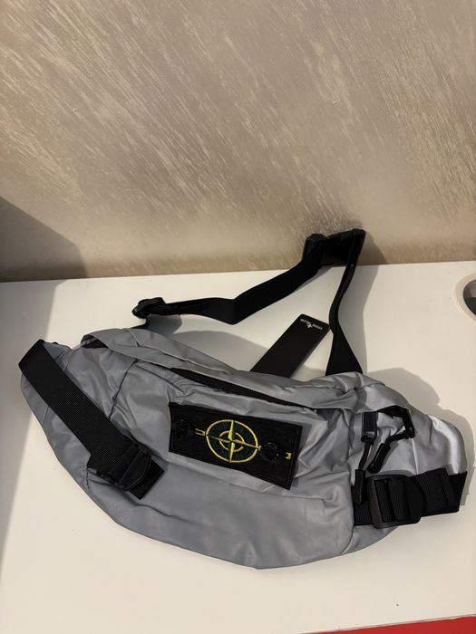 Stone Island silver reflective bag