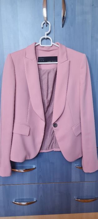 Sacou Zara  roz prafuit