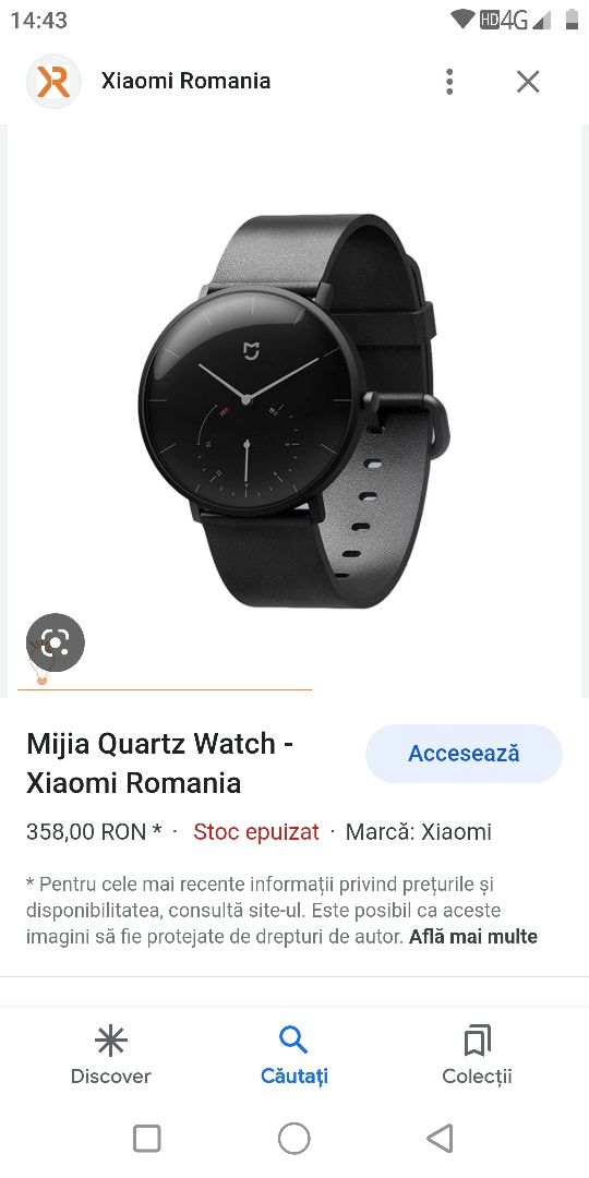 Smartwatch Xiaomi nefolosit