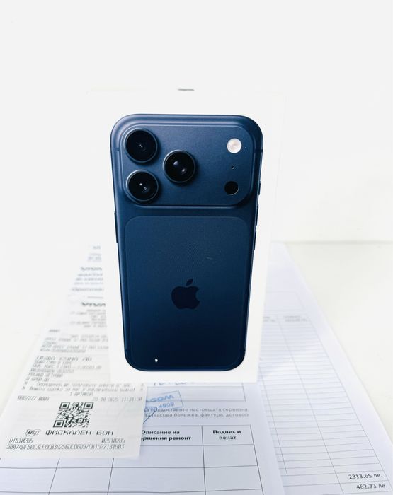 Чисто НОВ! iPhone 17 Pro 512GB Deep Blue ГАРАНЦИЯ 24 Месеца!
