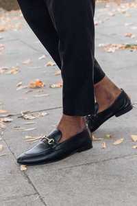 Pantofi loafer 42.5 43 bit toe premium Thomas Crick NOI piele naturala