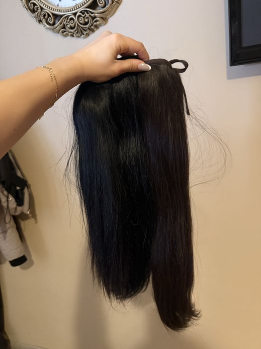 3 опашки екстеншън естествена коса