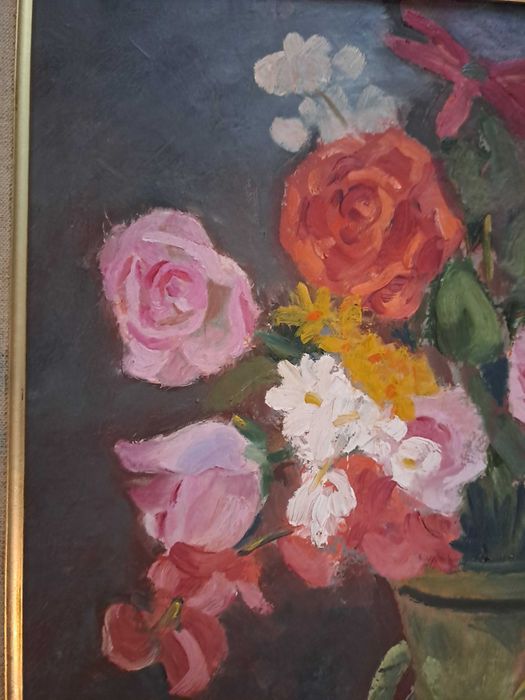 tablou pictura pe panza 71/62 cm semnat