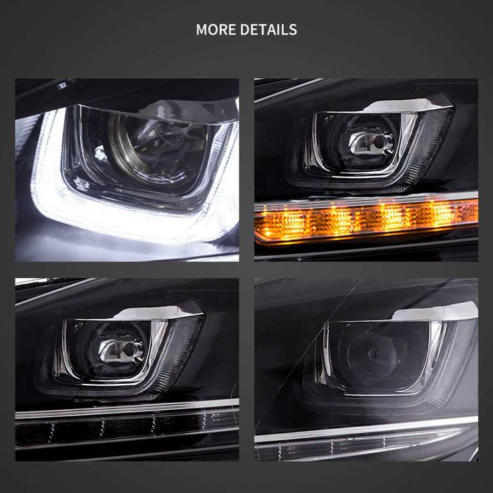 Комплект фарове с динамични мигачи за VW GOLF 6 2008 - 2012