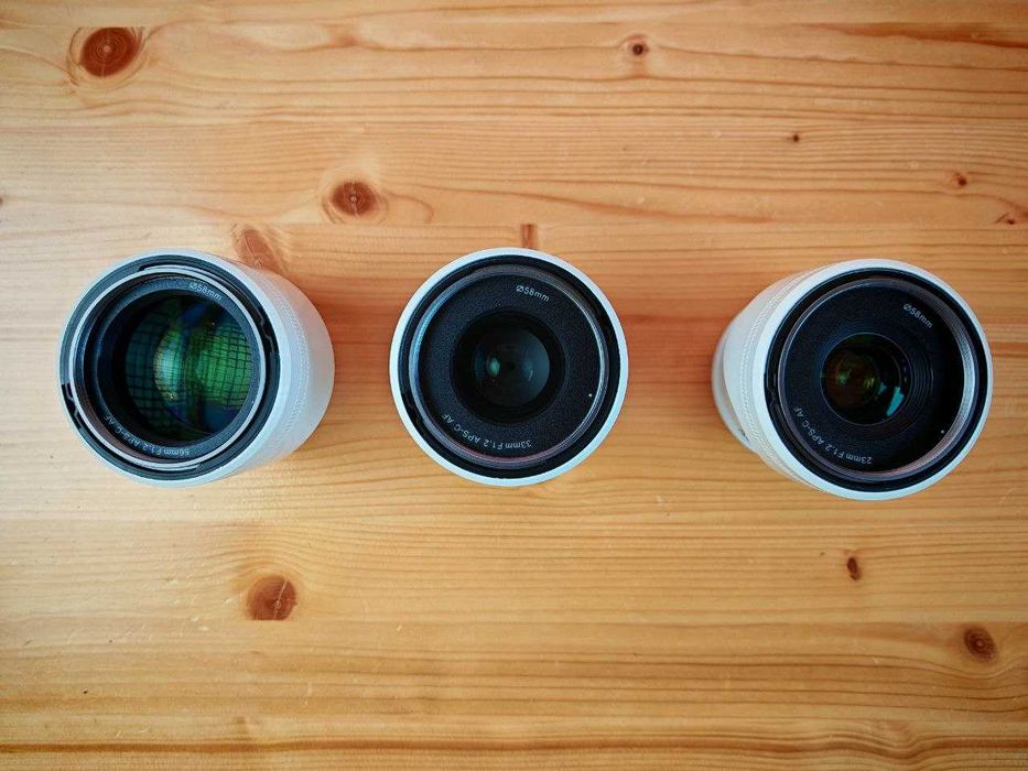 3 Obiective Sirui Sniper f/1.2 Autofocus (23mm, 33mm, 56mm) - Sony E