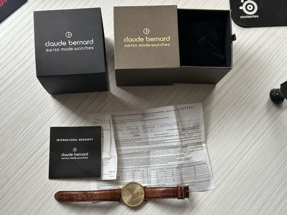 Ceas elegant Claude Bernard, DW, Fossil si Lacoste nou/in stere buna