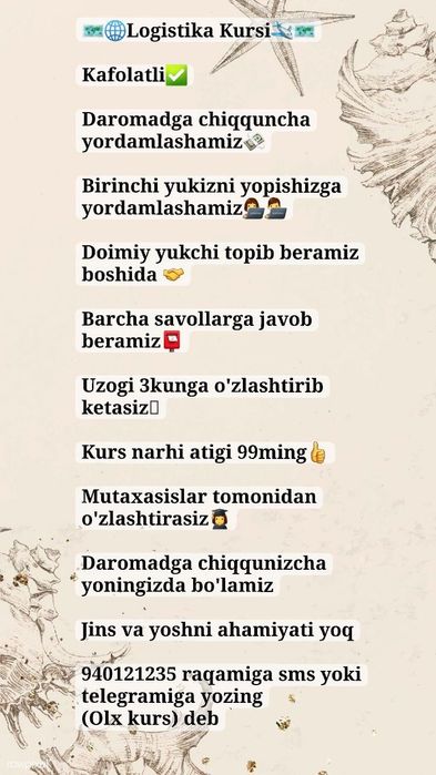 Logistikani YigitQiz18-45yosh