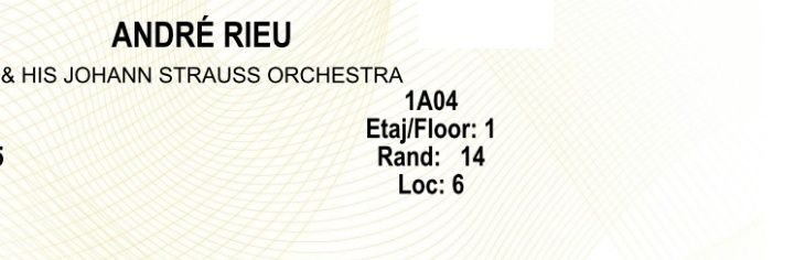 Bilet Andre Rieu, 14 Noiembrie