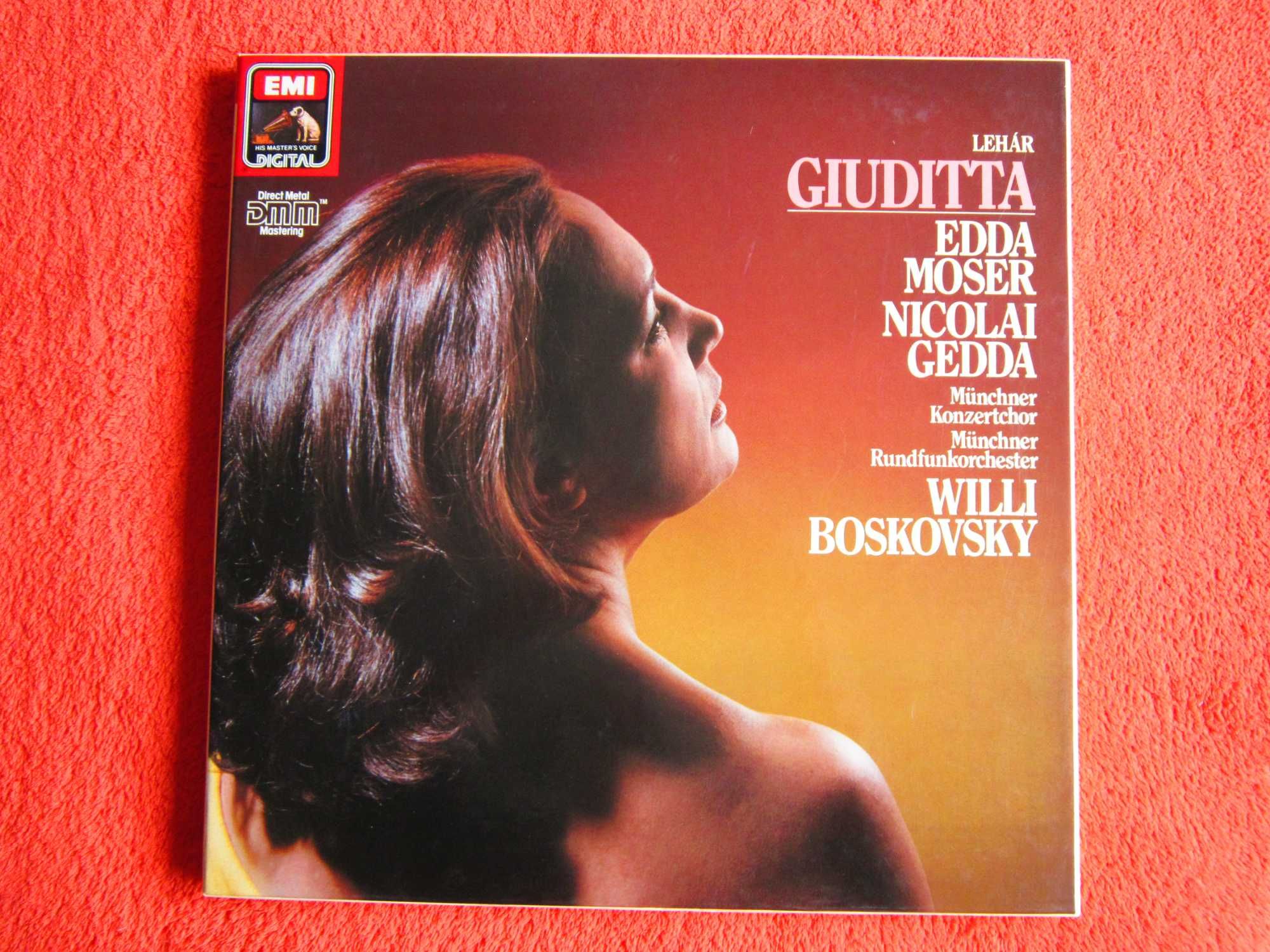 vinil Lehar -Giuditta -Edda Moser,Nicolai Gedda-Germany 1985 impecabil