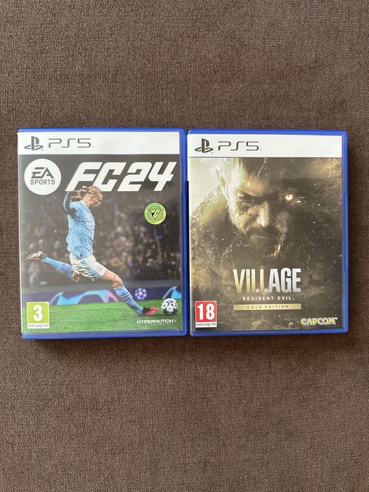 Игри Resident Evil Village и FC24 за PS5