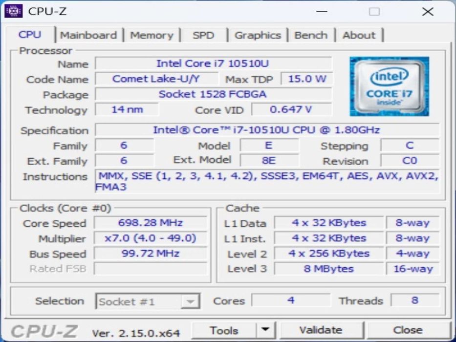 Мощен лаптоп Acer Travelmate P215-52 i7-10510U/RAM 16GB/SSD 500GB NVMe