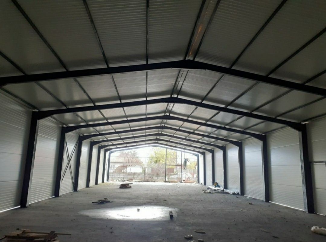 Vând și produc hale metalice 13×24×4.5h din profile
