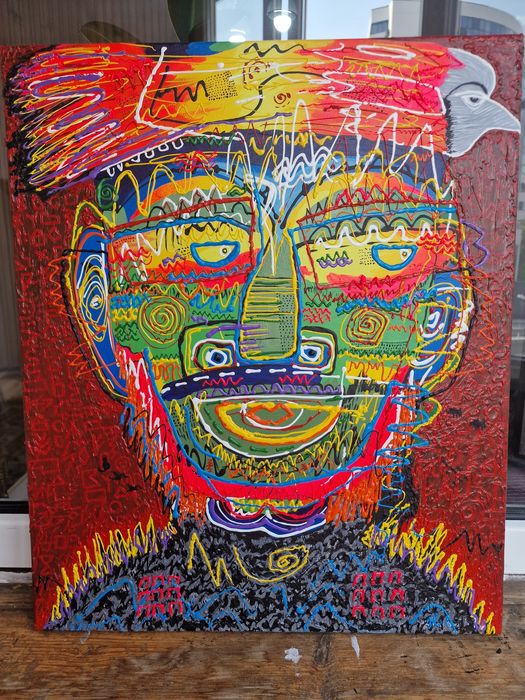 Картина " Абстракция . Мужчина"