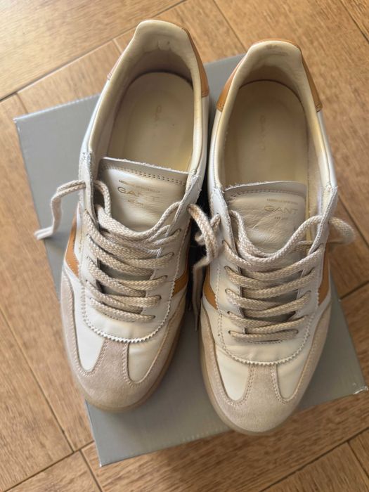 Sneakers GANT Cuzima din piele - mărimea 41, culoare bej - 300 lei