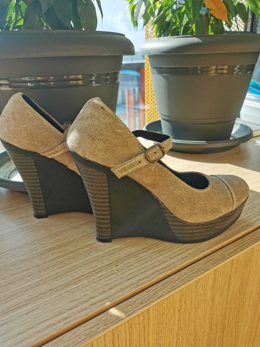 Дамски обувки, естествен велур, №37