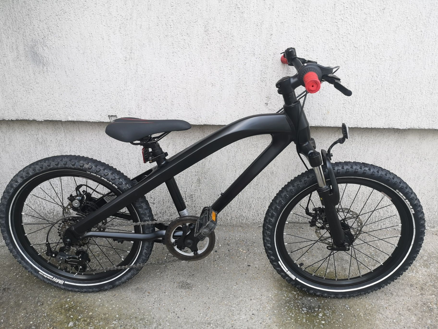 Bicicleta copii originala BMW JUNIOR 20 Zoll frane disc negru 6-9 ani