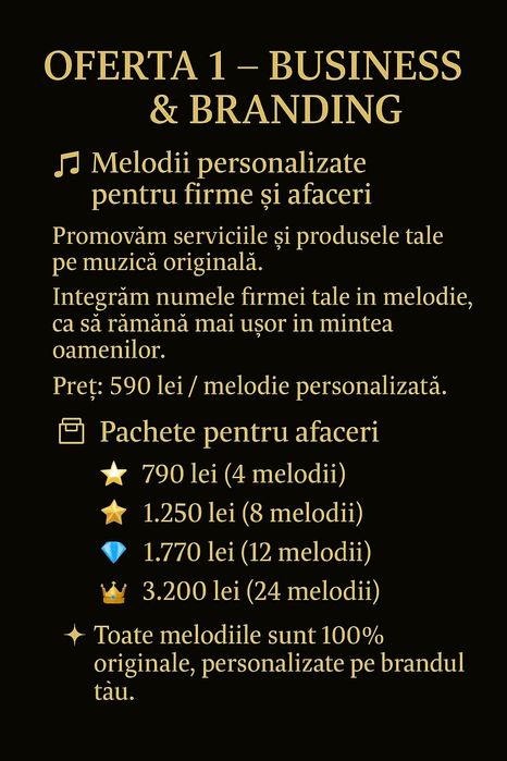 BACIO MUSIC - OFERTE de Muzica personalizata pentru oricine
