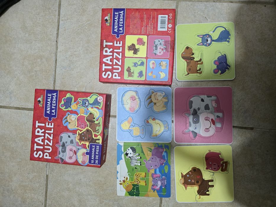 Set lot puzzle bebe 2 ani plus 2+