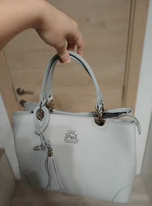 Geantă Enzo Bertini din piele naturală Made in Italy, nouă cu etichetă