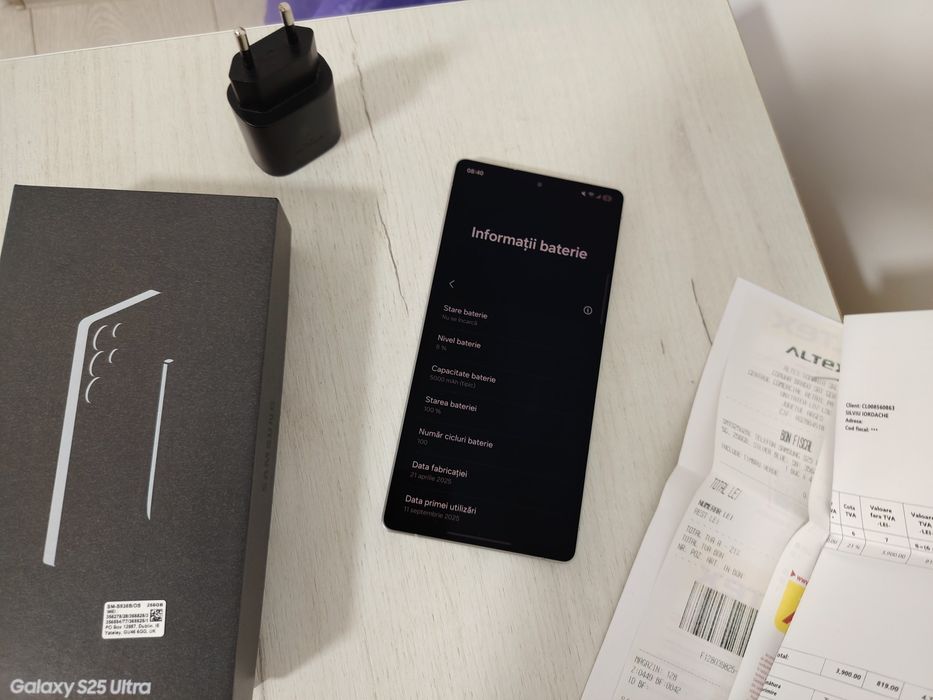 S25 ultra 256 GB, garanție 2 ani
