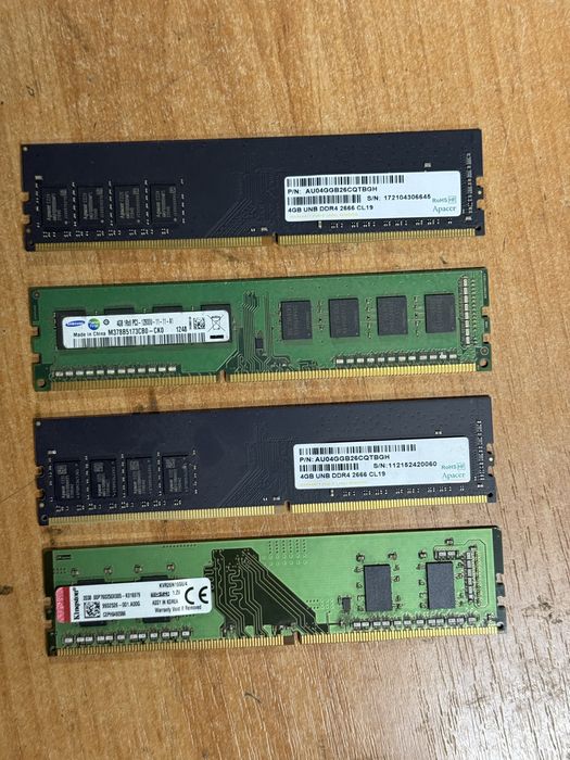 ОЗУ DDR4, DDR3 4 gb