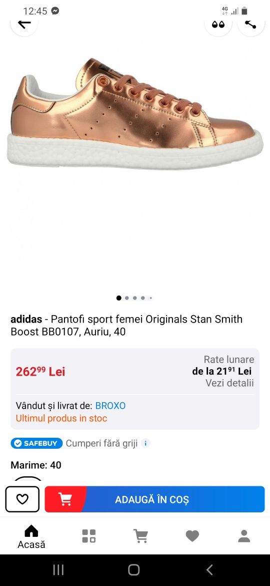 Vand adidasi Adidas Stan Smith