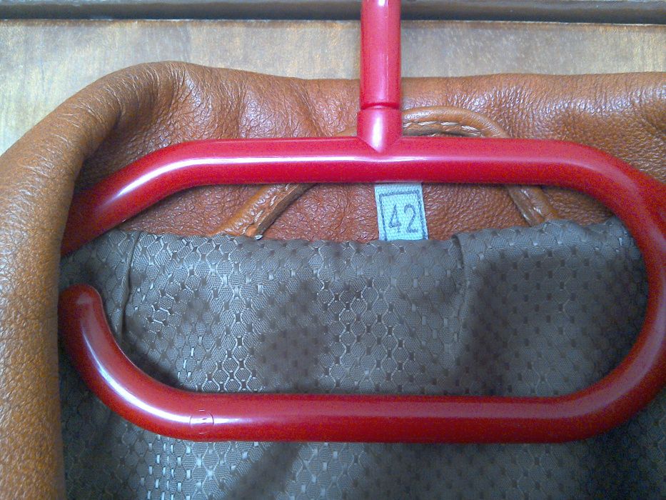 Geacă/jachetă din piele naturală, de damă, culoare coniac - 42