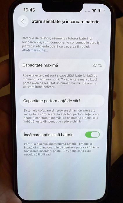 iPhone 13 Midnight – 128GB – stare excelentă!