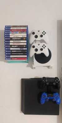 Suport consola Xbox Series S, One și 2 controllere perete/ps4 pro