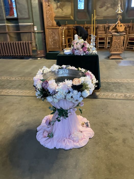 Decor botez cristelnita ferita  biserica