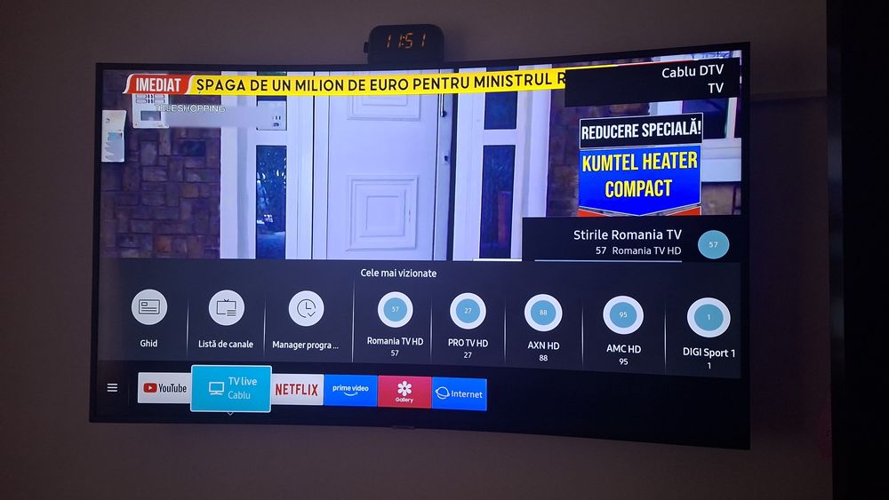 Tv Samsung curbat 139cm