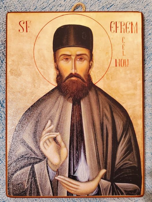 Icoana litografiata Sfantul Efrem cel Nou