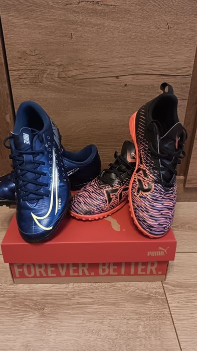 Vand ghete de fotbal Nike Vapor 13 Academy Mds și Puma Future sintetic
