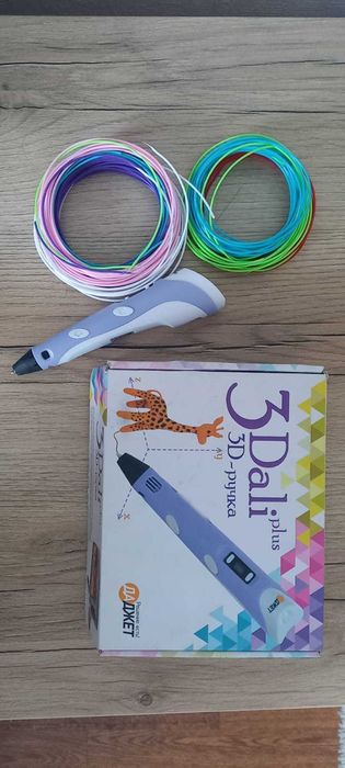 3д ручка с пластиком