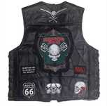 Vesta moto rock piele chopper