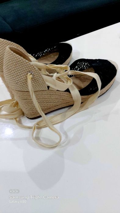 Sandale espadrile vara toc ortopedic