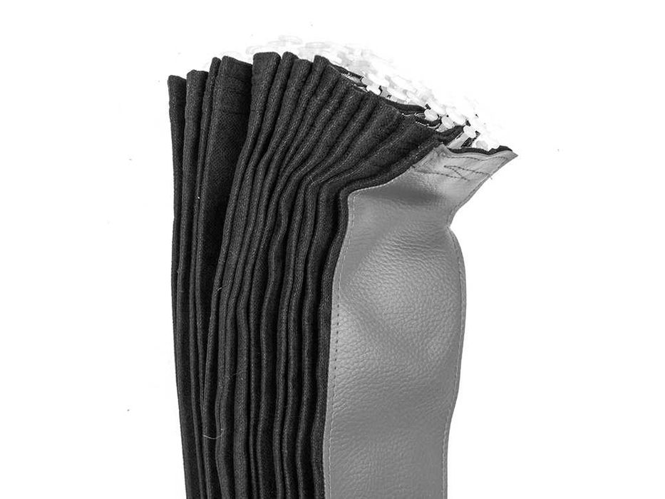 Perdele pentru camion, 4 piese / negru + gri