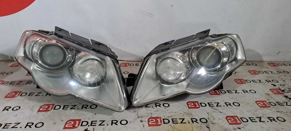 Faruri complete Bi-xenon VW Passat B6 Europa, far stanga - dreapta