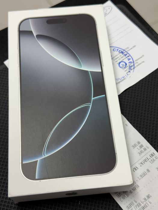 Apple iPhone 16 Pro Max,White Titanium,256GB *ЧистоНов*2г Гаранция*