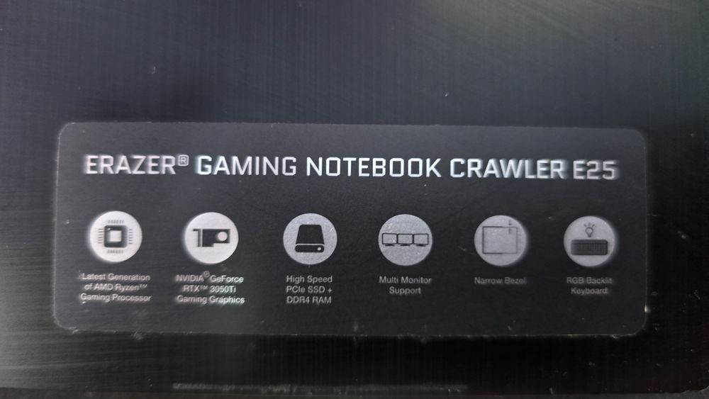 геймърски лаптоп Medion ERAZER Crawler E25