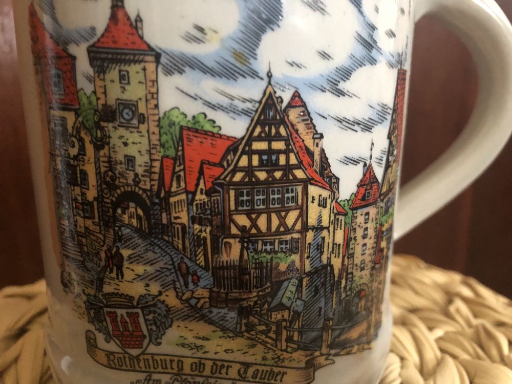 Halba de bere colecție anii 60 Bavaria Rothenburg ob der Tauber