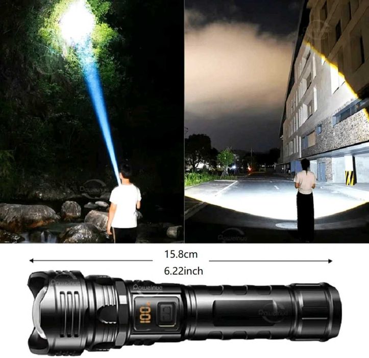 Мегамощно фенерче с Type-C конектор за туризъм 3000 м